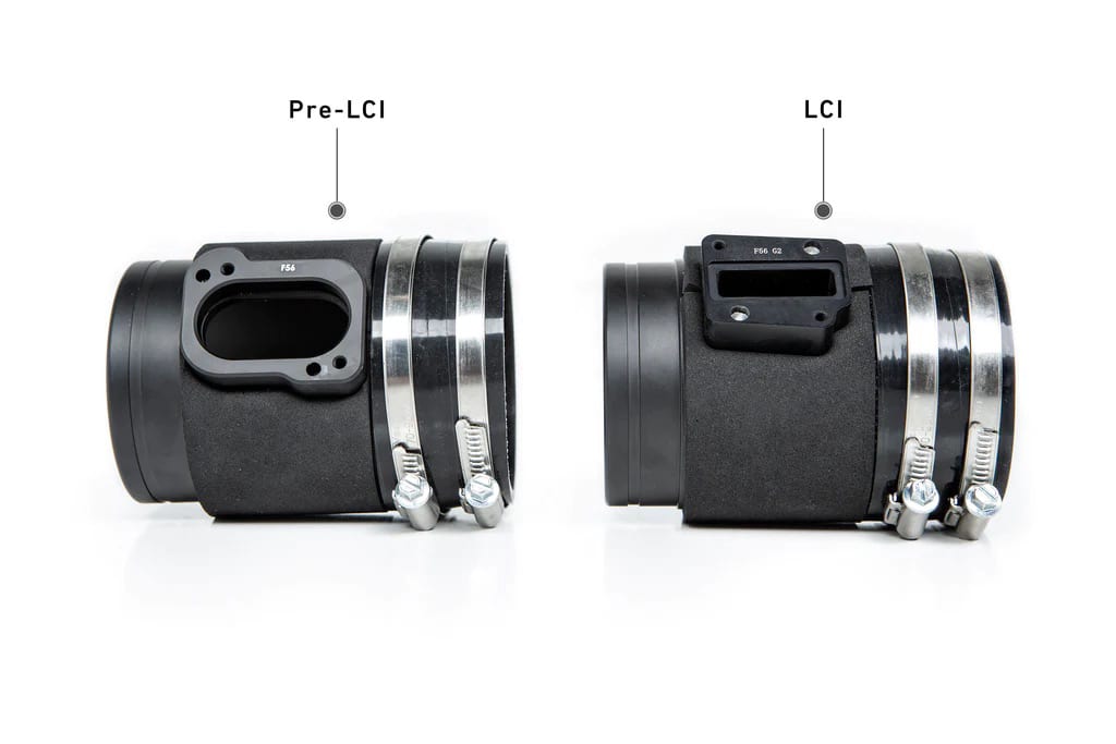 Eventuri F56 Mini Cooper S JCW MAF Tube Comparison 8ad4b5f4 dddd 4b26 b241 782f92640b6b 1024x1024