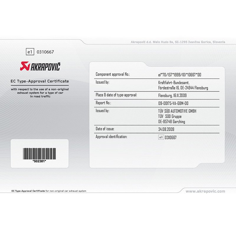 Akrapovic Evolution Line Uitlaatsysteem Bmw 335i E90 E91 1