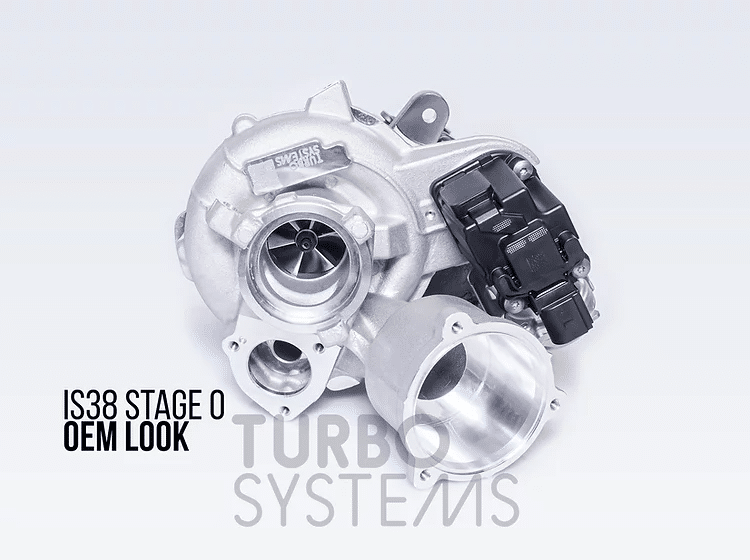 turbo systems turbo stage 0 is38 audi s3 8v golf 7r 2 0t 10