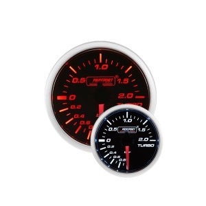 Prosport 52mm Elektronisch Boostmeter Rood Wit