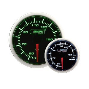 Prosport 52mm Olie Thermometer Groen Wit