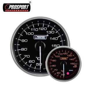 Prosport Supreme 52mm Olietemperatuur Meter Rood of Wit