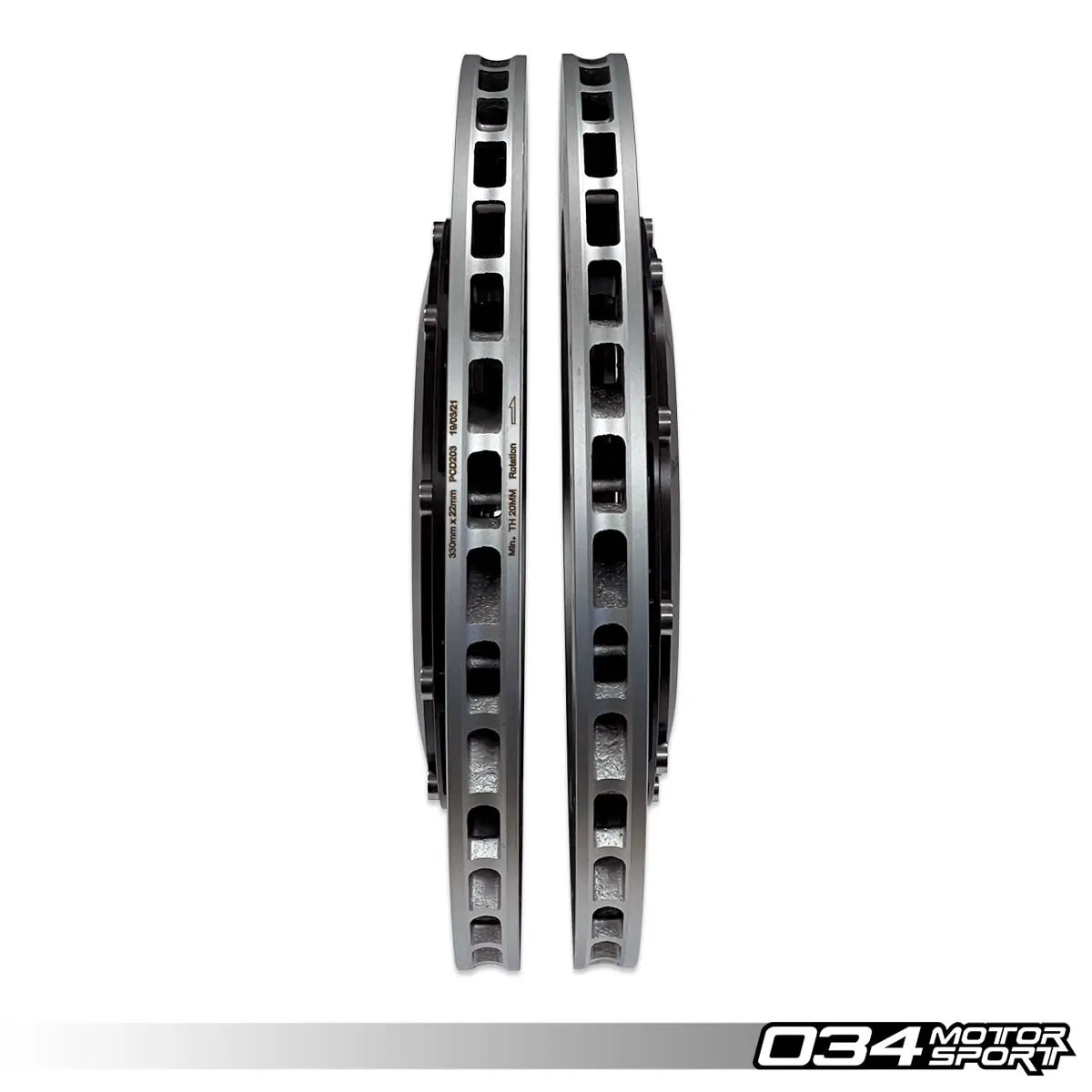 034 Motorsport 2 delige zwevende achterremrotor AUDI B9 02