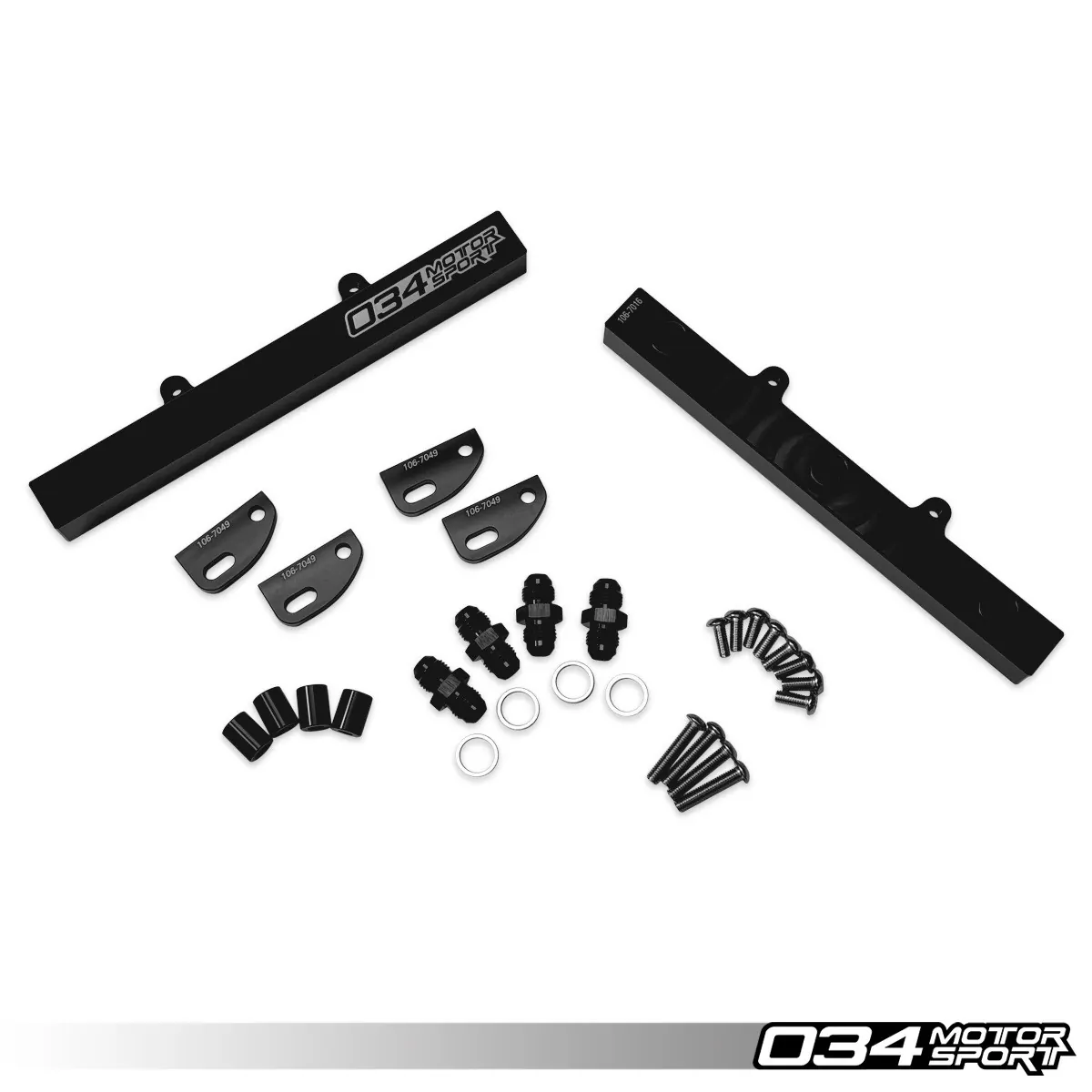 034 Motorsport Brandstofrail Set Aluminium met Beugels 02