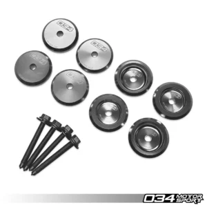 034 Motorsport Subframebussen van billet aluminium, voorzijde 01