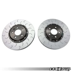 2 Piece Floating Front Brake Rotor Upgrade Kit for Audi B8 B8.5 S4 S5 Q5 1
