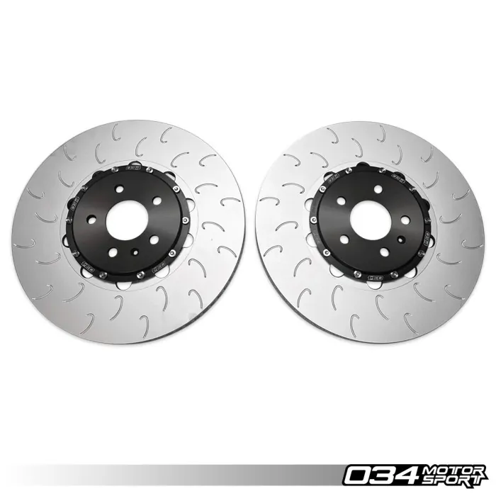 2 Piece Floating Front Brake Rotor Upgrade Kit for Audi B8.5 SQ5 1