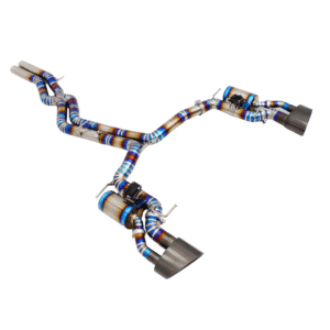 Catback uitlaatsysteem RS6 / RS7 C8 Titanium - Kleppen + afstandsbediening - 4.0 TFSI - Endura