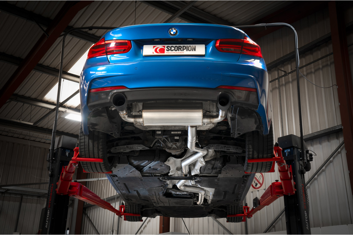 Scorpion Niet resonerend Cat Back Systeem BMW F30 340i 05