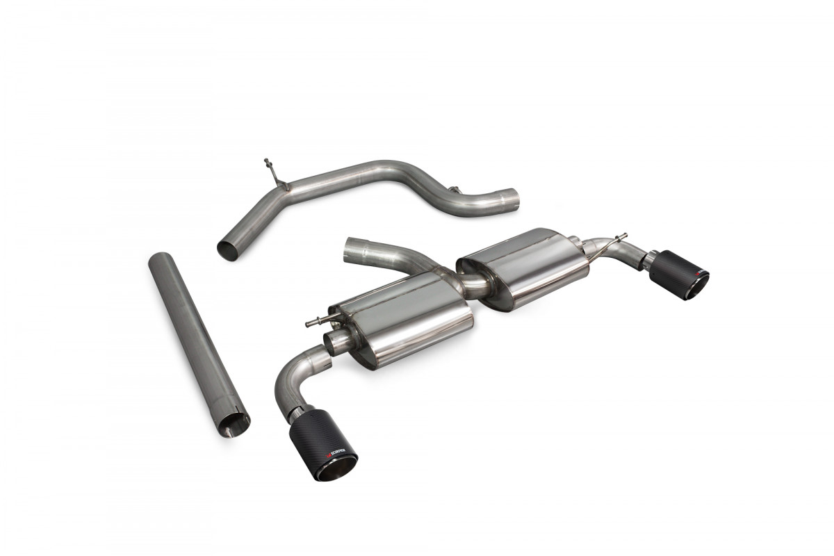 Scorpion Niet resonerend Cat Back System VW Scirocco R 03