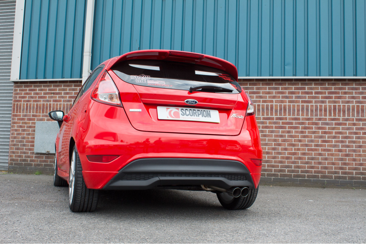 Scorpion Niet resonerend Cat Back systeem Ford MK7 Fiesta 04
