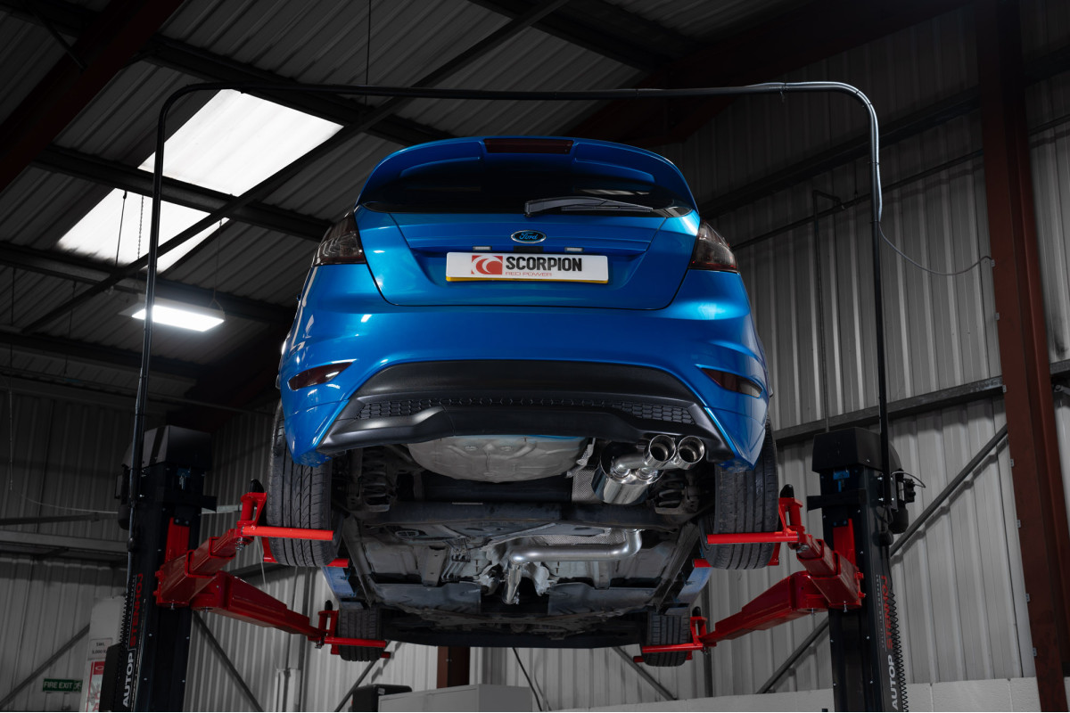 Scorpion Niet resonerend Cat Back systeem Ford MK7 Fiesta 05