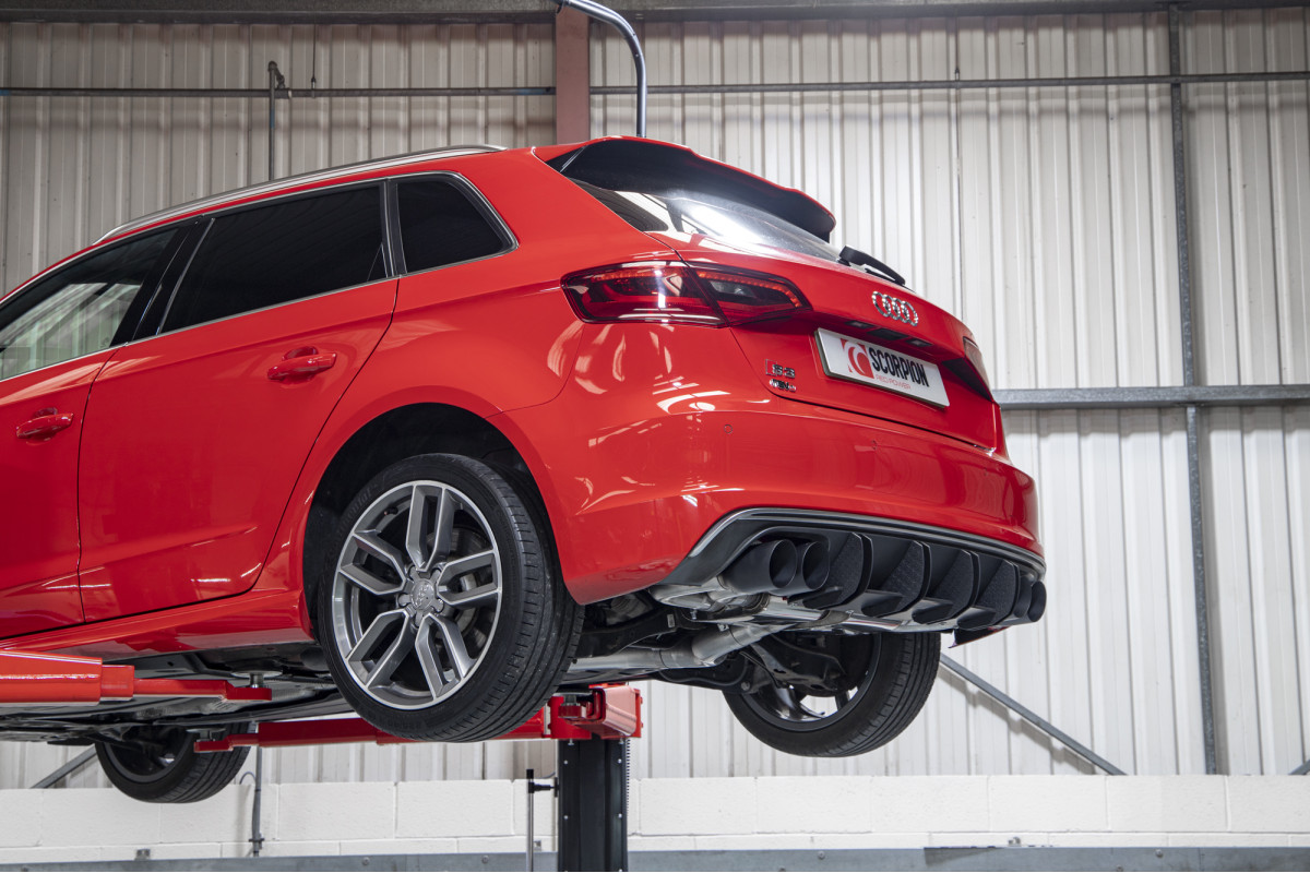 Scorpion Niet resonerend Cat back Systeem Audi S3 2.0T 8V 5