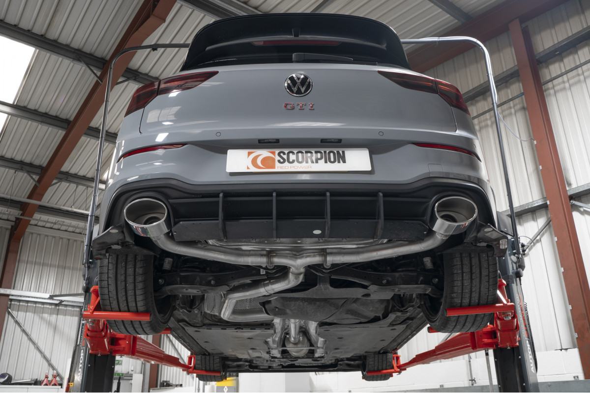 Scorpion Niet resonerend Predator GPF back VW MK8 Golf 06