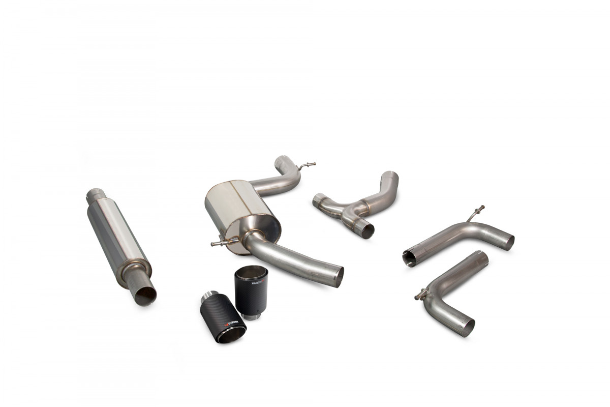 Scorpion Resonated Cat Back Systeem VW MK7.5 Golf GTi 03