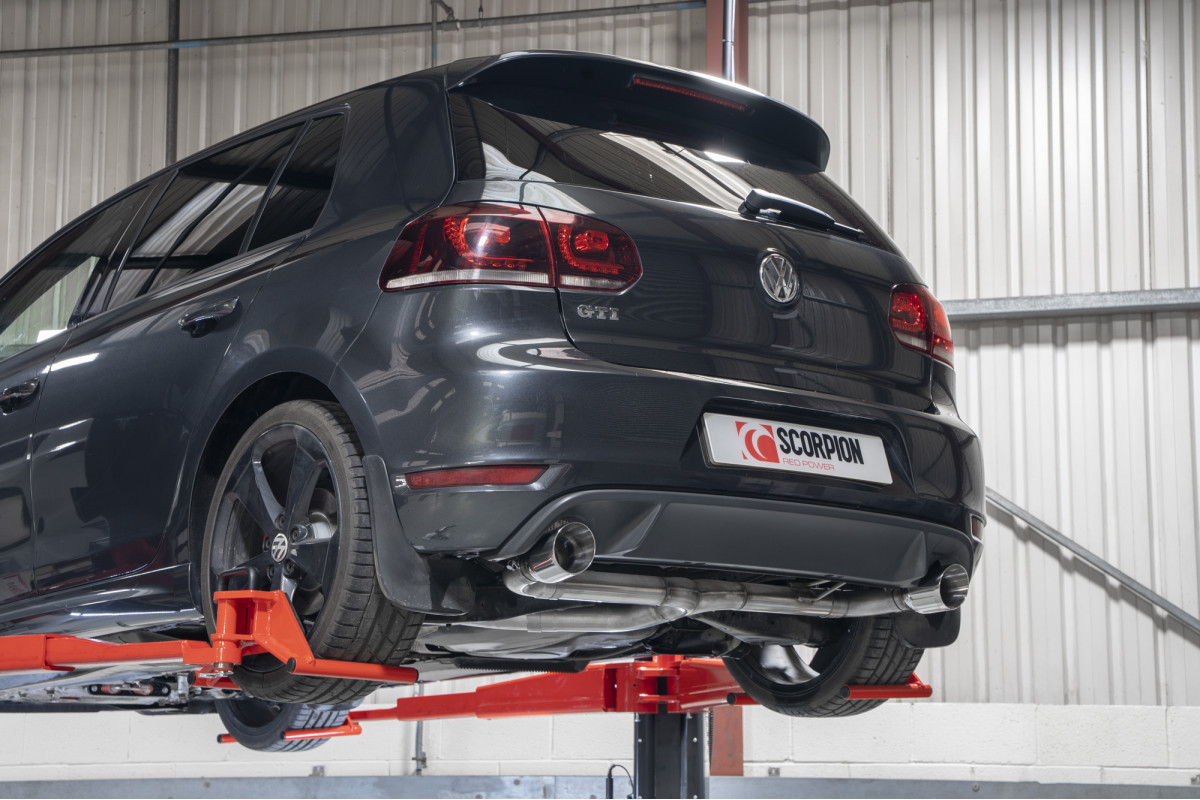 Scorpion Resoneerd Predator catback systeem VW MK6 Golf 06