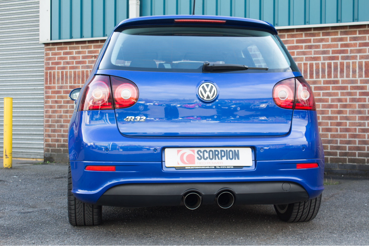 Scorpion Resoneerde Cat Back Systeem VW MK5 Golf R32 04