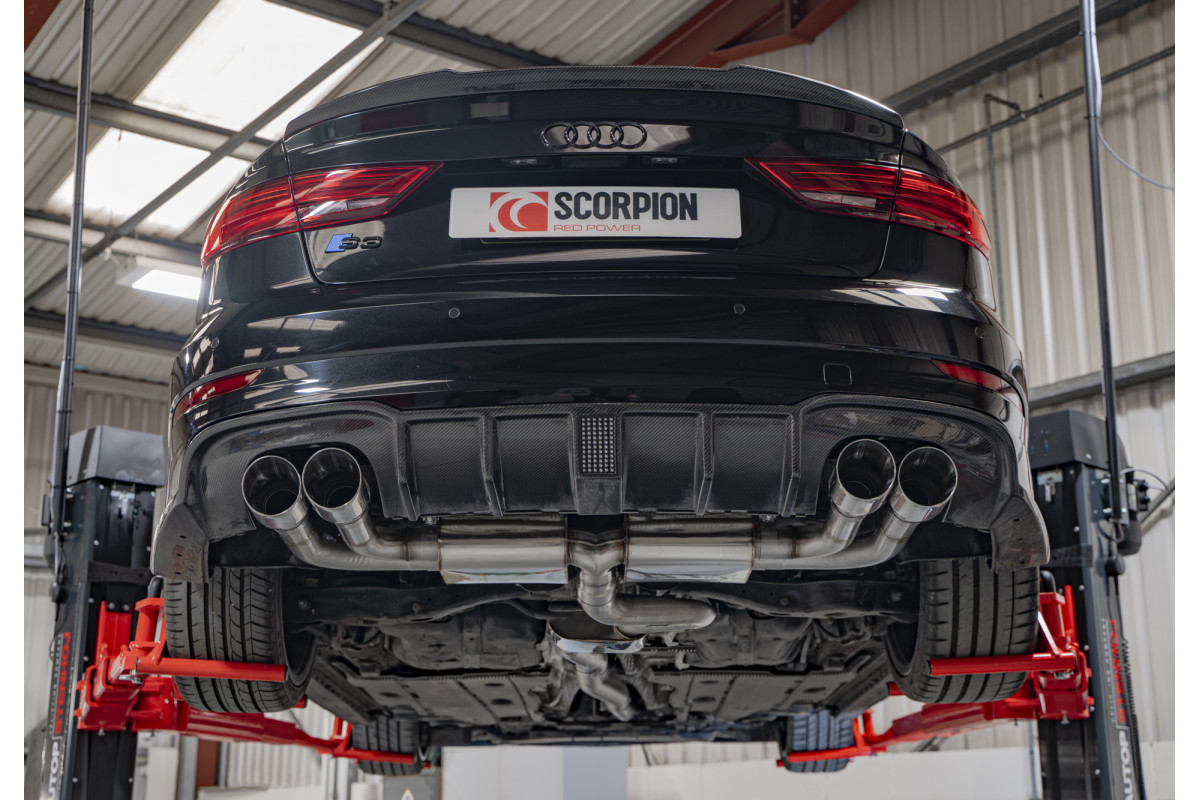 Scorpion Resonerend Cat back systeem Audi S3 2.0T 8V 3