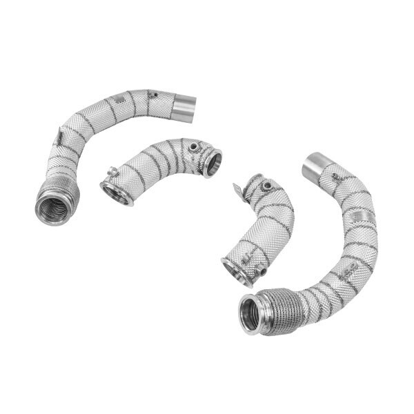 Alpha Competition – Decat Downpipes met Hitteschild – BMW X5M F95 / X6M F96